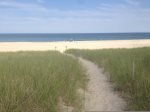 Neighborhood path to unique secluded part of Nauset beach